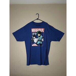Funimation My Hero Academia Deku Blue Graphic T-Shirt Men's 3XL - Flaws